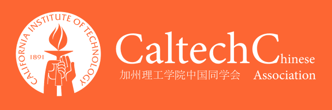 加州理工学院中国同学会标志,包含加州理工学院校徽(火炬和“1891”)及中英文名称。